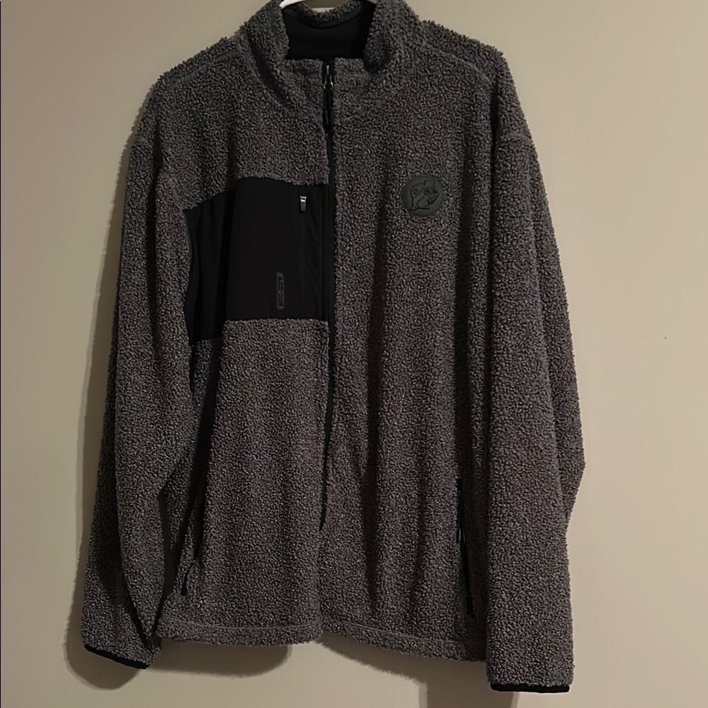 Men's Gray Buc-ee’s Fleece Zip-up Jacket